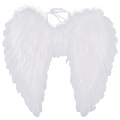 Aile Blanche en plume 50 cm