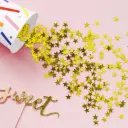 Confettis étoiles or