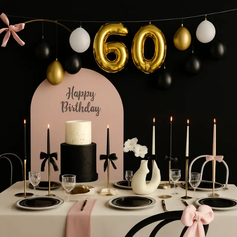 [PARGBN20-60-019] Balloon Garland "60th Birthday"