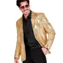 Veste à paillettes or