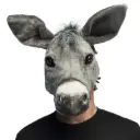 Masque peluche Âne