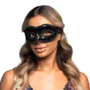 Schwarze Paillettenmaske