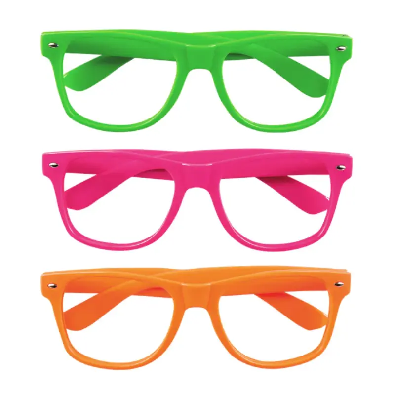 Set de 3 lunettes fluo néon
