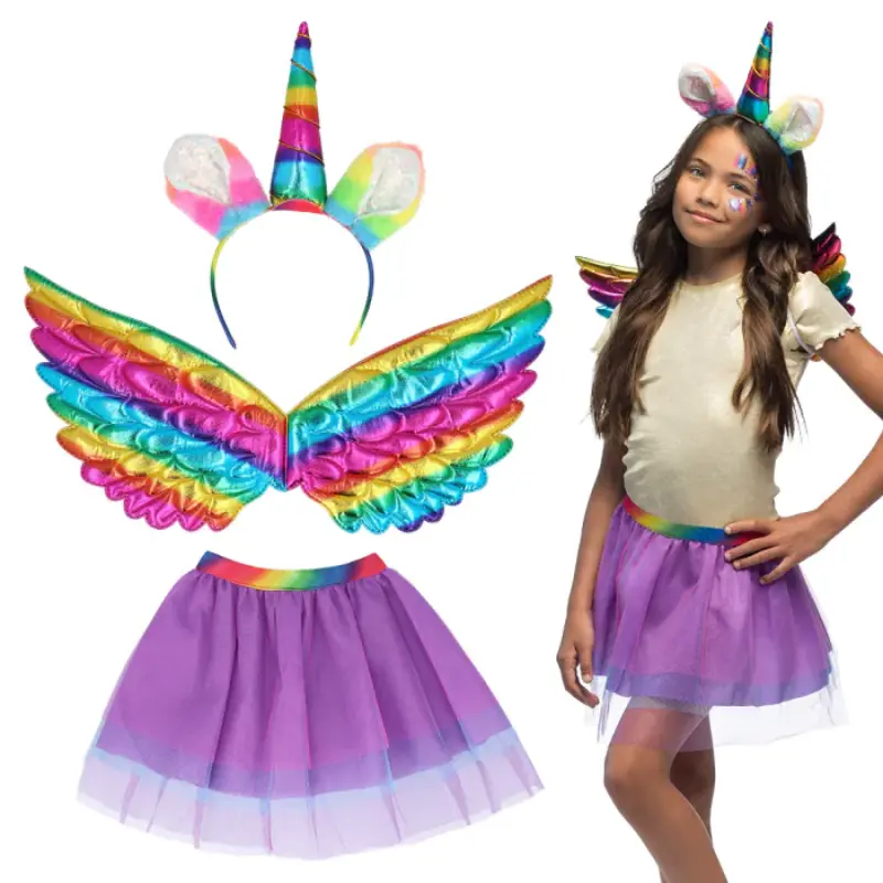 [BOL52888] Einhorn-Accessoire-Set Bunt für Mädchen
