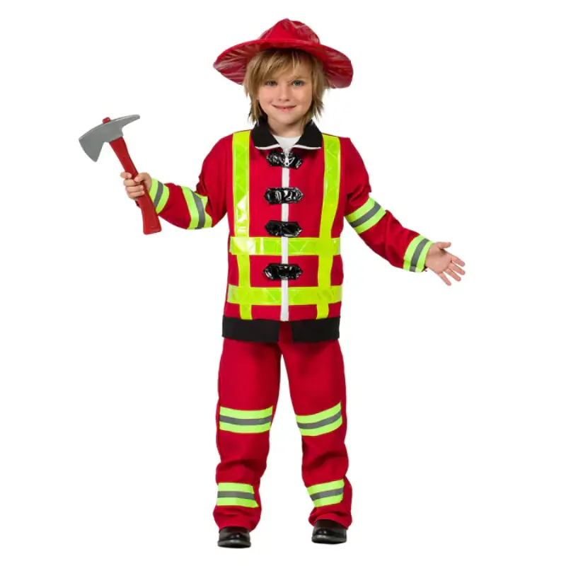 [BOL82367] Feuerwehrmann Kostüm für Jungen (5/6 ans)