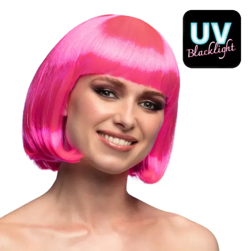 [BOL85890] Perruque cabaret rose fluo