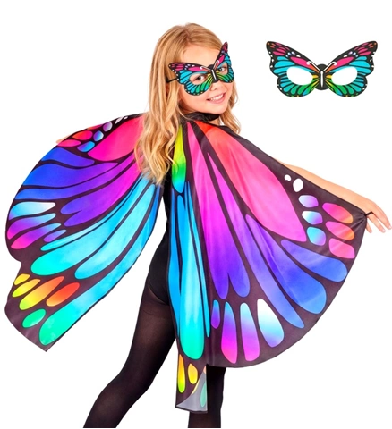 [WID24948] Set d'accessoires papillon enfant (Violet)