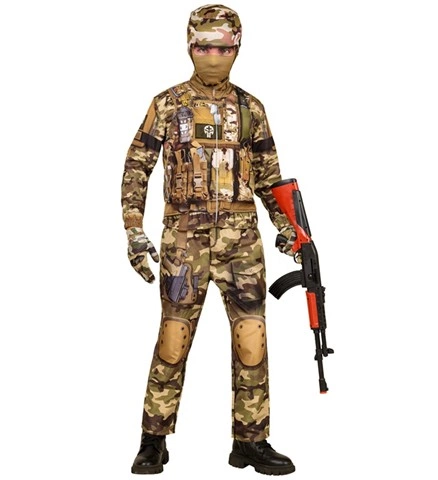 [WID46637] Soldier Fancy Dress for Boys (140 cm - 8 / 10 ans)