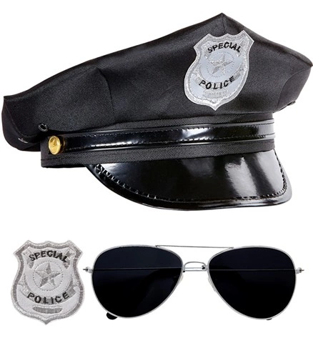 [WID95719] Polizisten-Accessoire-Set