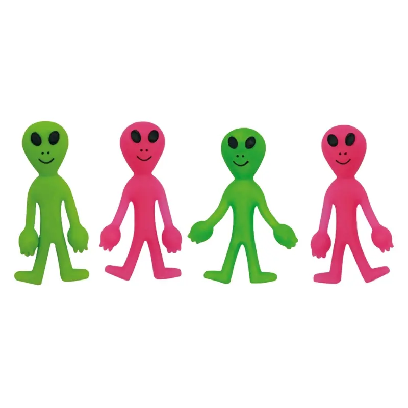 Lot de 4 petits Alien extensibles