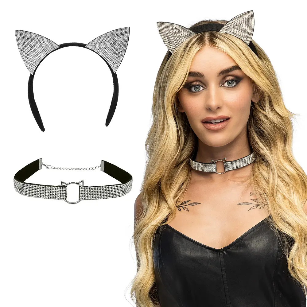 Set de chat avec strass