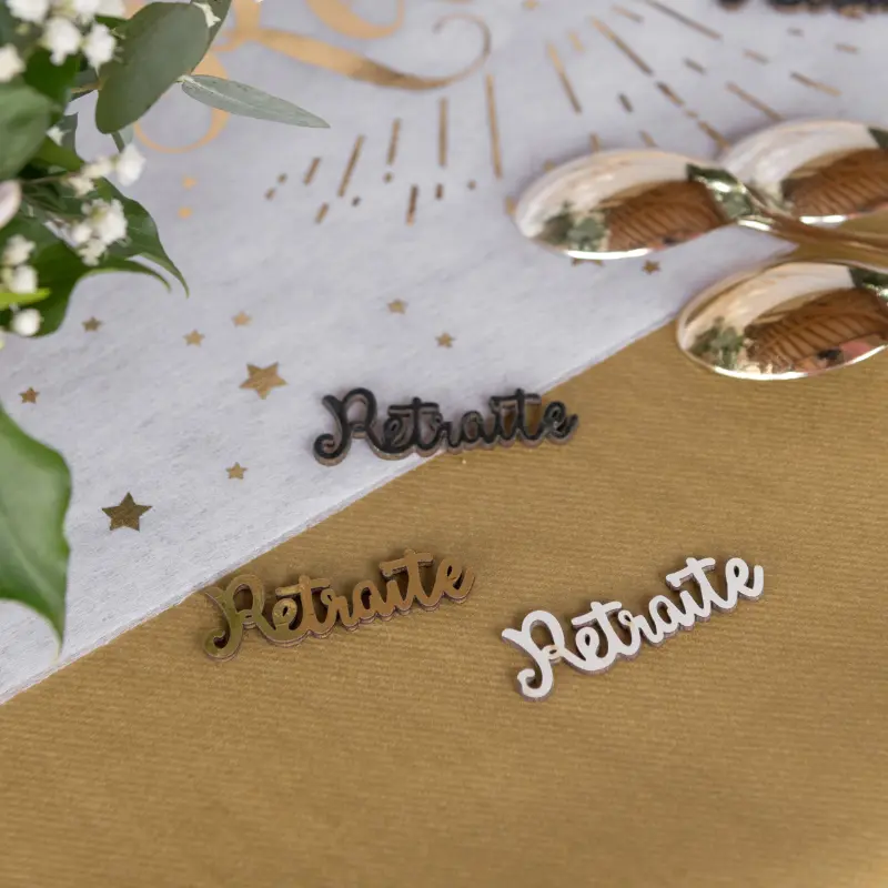 Confettis 'Vive la retraite'
