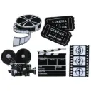 Cinema wooden confetti