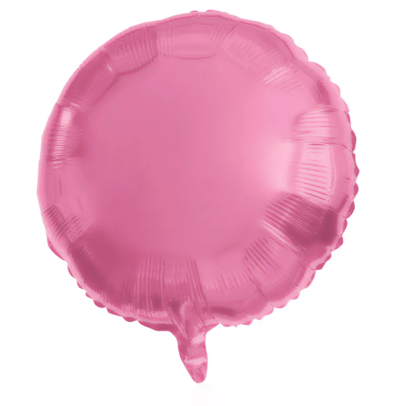 Ballon rond rose mate métal 45 cm