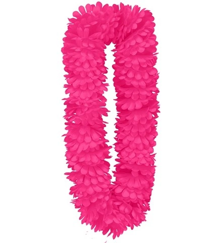 [WID16311] Collier hawaïen deluxe rose