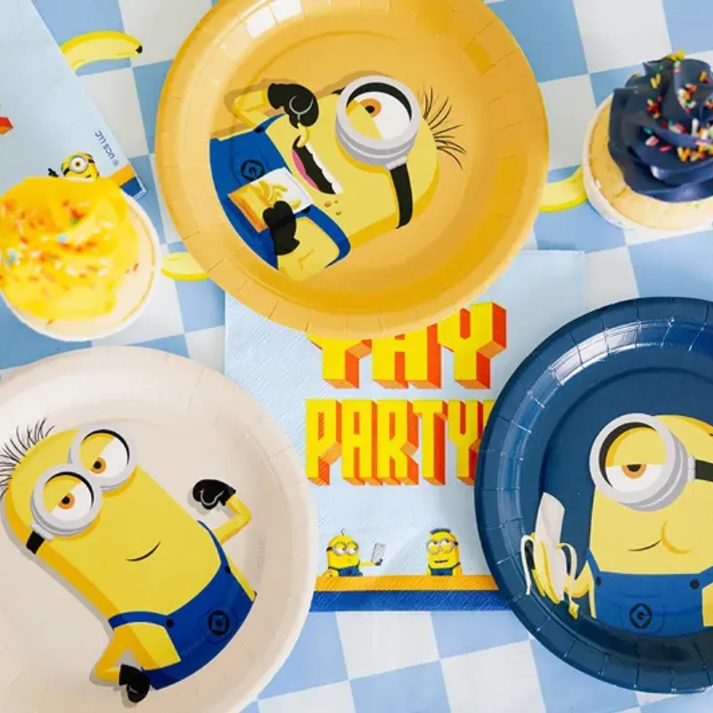Assiettes à dessert Minions
