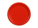 Assiettes en carton, rouges, 23 cm