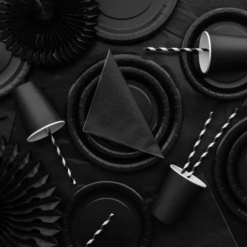 [PARKPP90-010-EU3] Gobelets en carton Noir