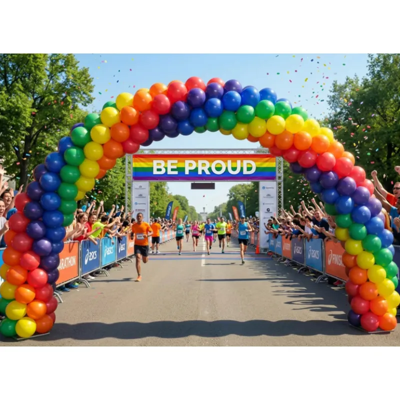 Déco arche de ballons Pride