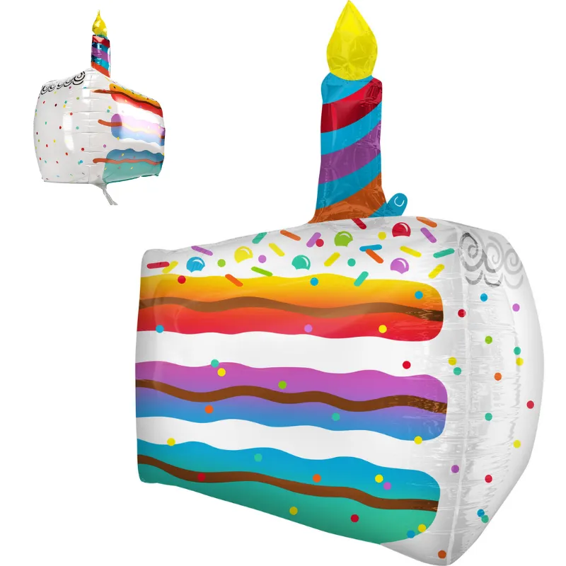 [FOL4125275] Ballon Kuchen mit Kerze