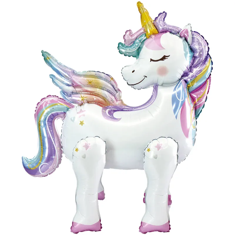 [FOL9919169] Ballon sur pieds Licorne 63 cm