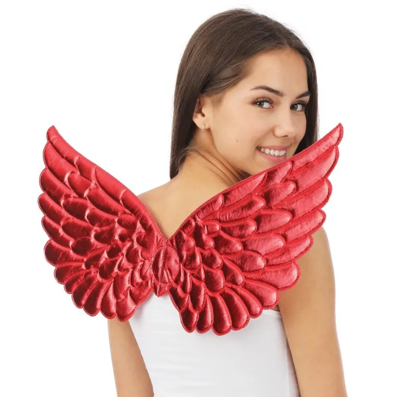 [PCL24513] Ailes d'ange rouges métallisées