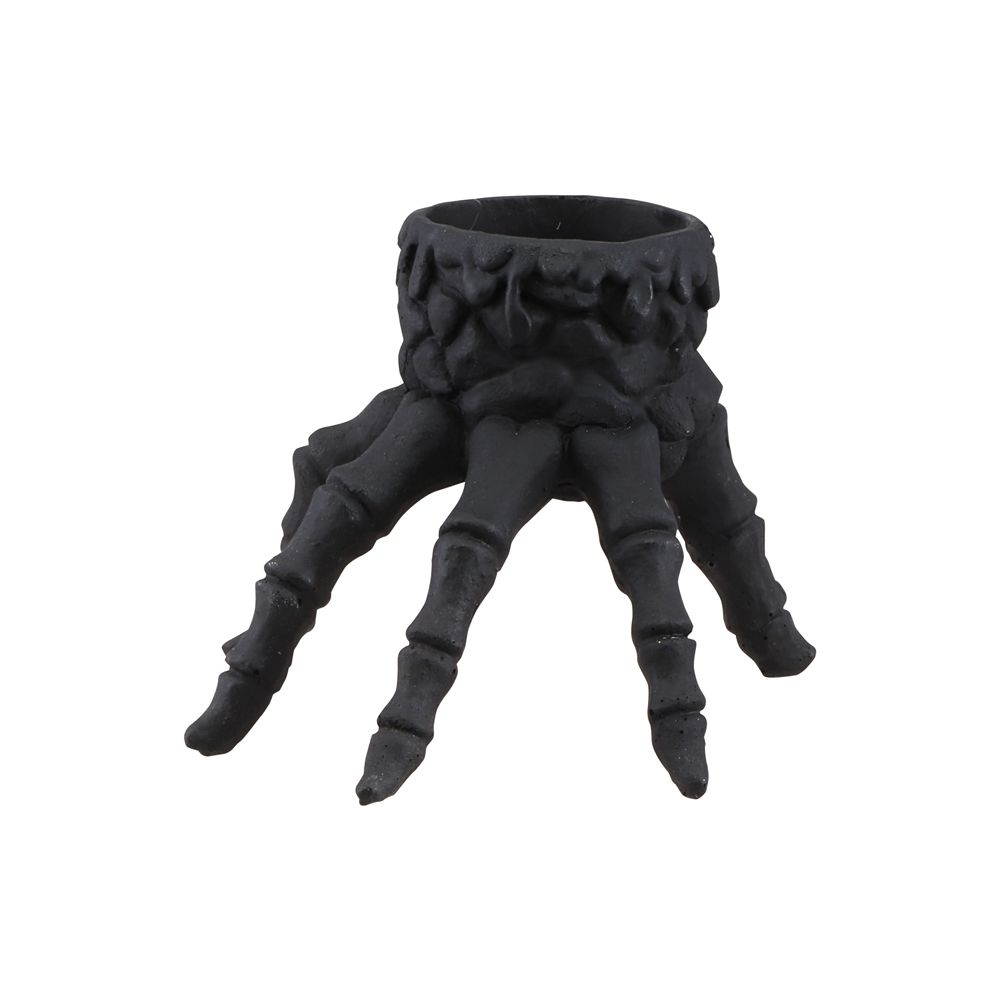 [CHA13674] Black Skeleton Hand Candle Holder
