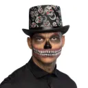 Chapeau haut de forme tête de mort