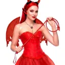 Fouet queue de diable rouge 180 cm