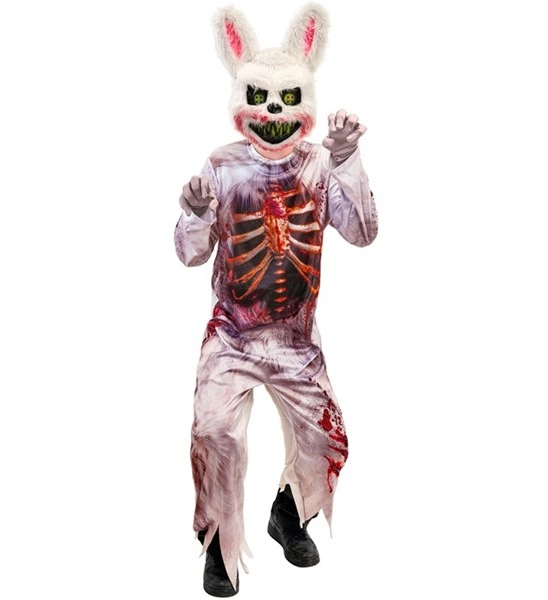 Déguisement lapin zombie pour enfant