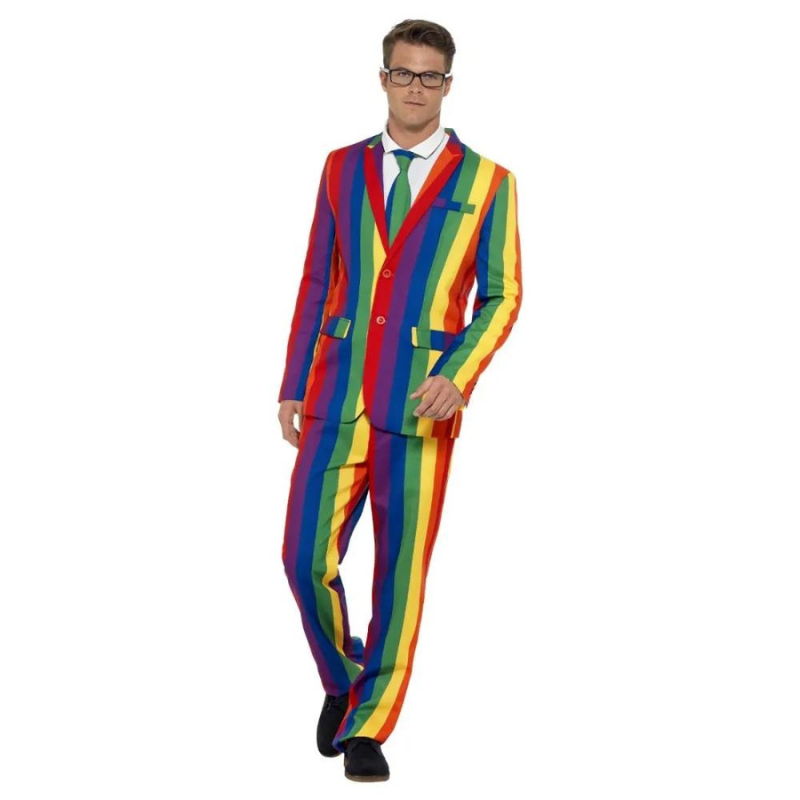 [SMI27560L] OVER THE RAINBOW SUIT, MULTICOLOURED (L)