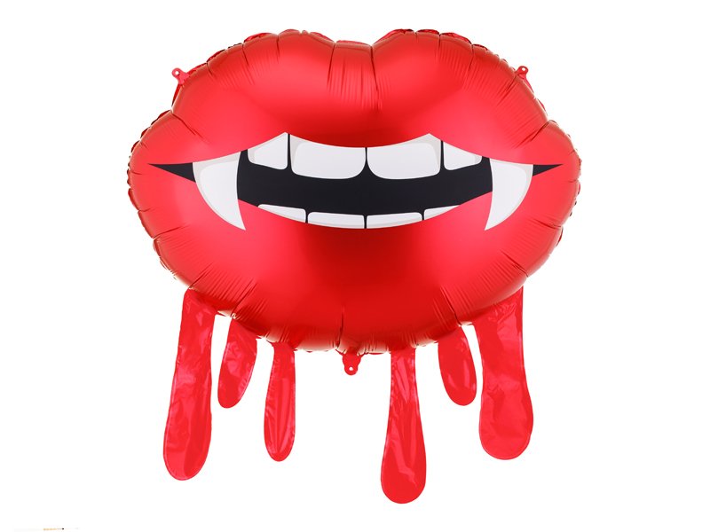 [PARFB431] Bloody red lips foil balloon, 92 x 60 cm