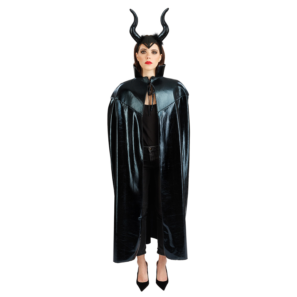 Evil queen kit: cape and horned headband