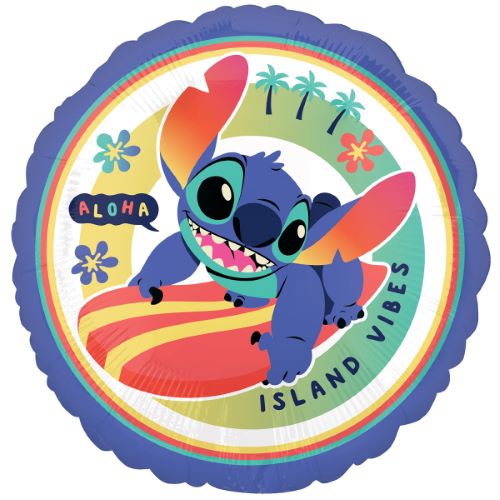 [ABC4661601] Folienballon Stitch Island Vibes 45 cm