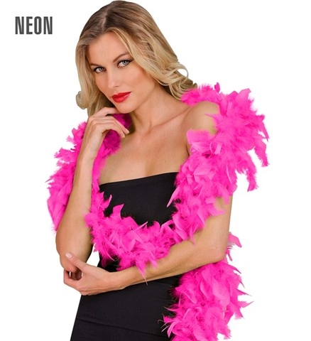 [BOA180-BLANC-50g] Feather boa 180 cm (50 g, Blanc)