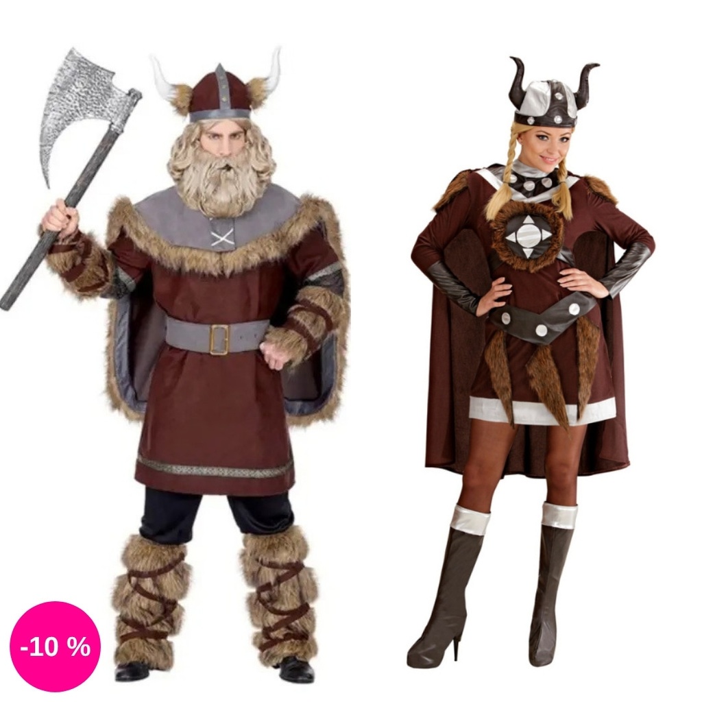 Déguisement couple Vikings