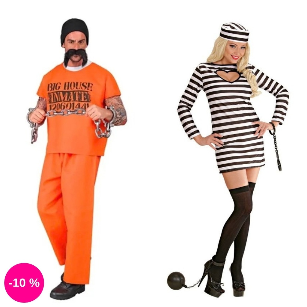 Déguisement couple Prisonniers
