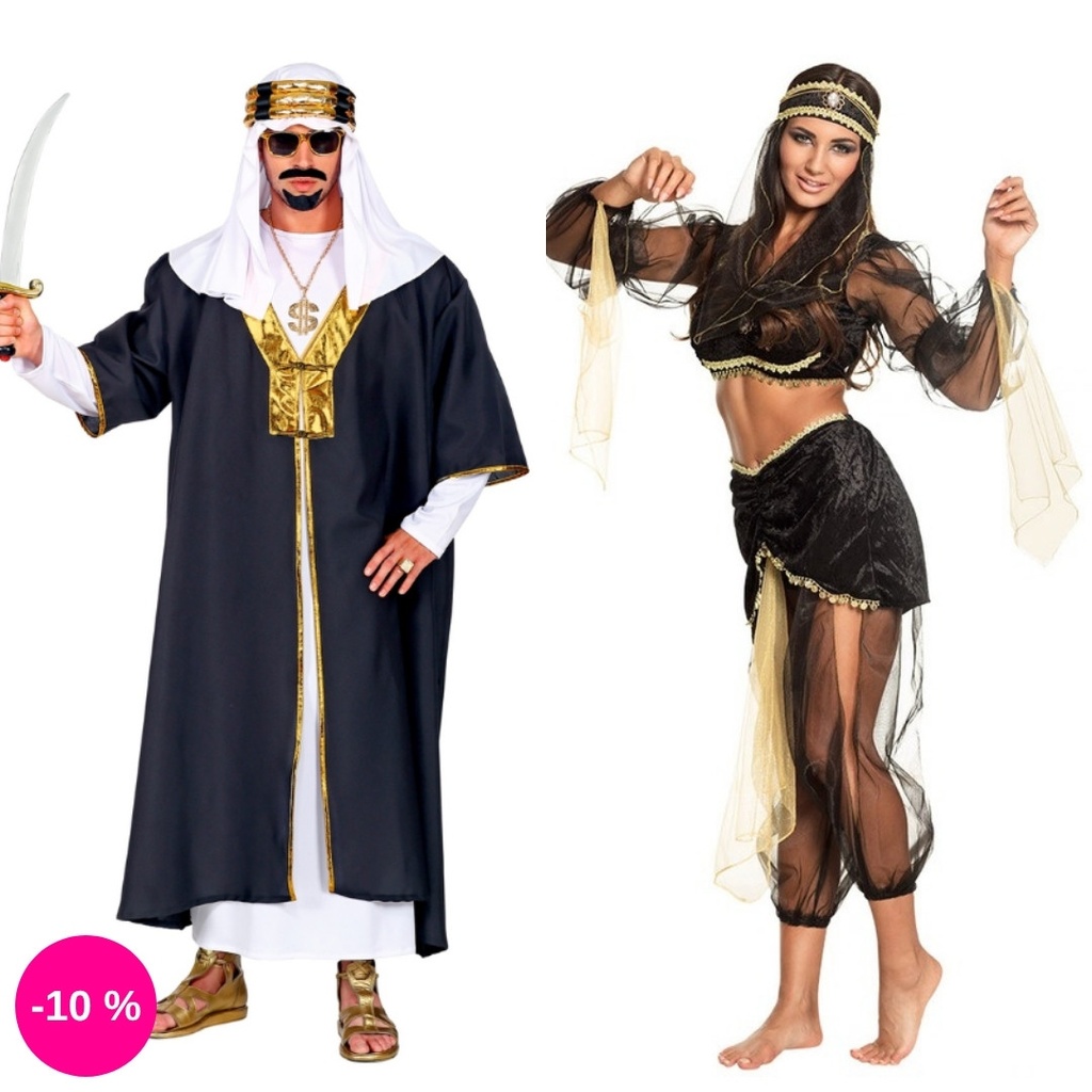 Déguisement couple Sultan & Princesse orientale