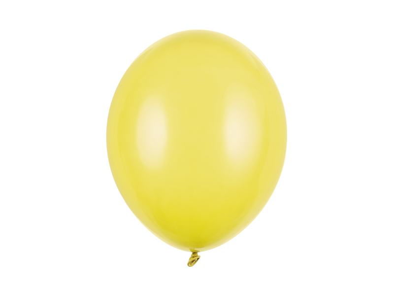 [PARSB14P-009-10] Ballon latex 30 cm jaune miel pastel (10 pièces)