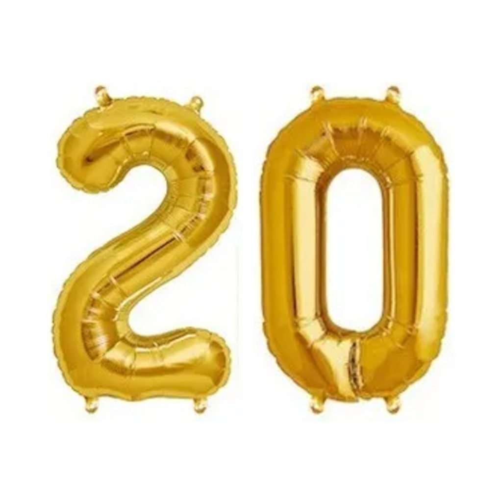 [COMBO-CH20] Number balloon combo 20 – 86 cm