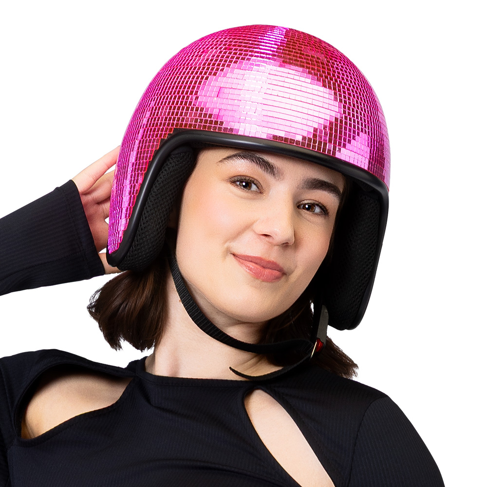 Disco ball helmet