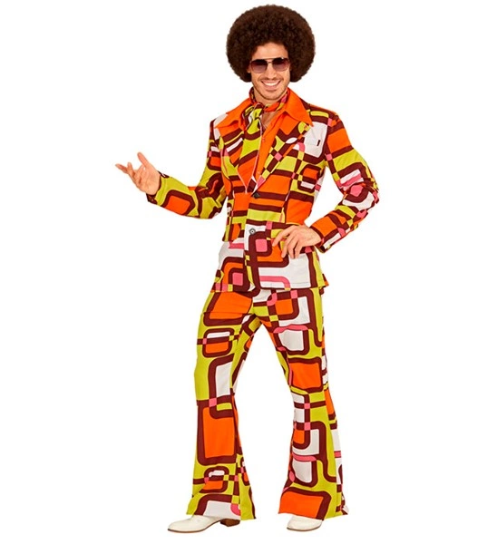 [WID08961] Men's 70s disco suit (S)