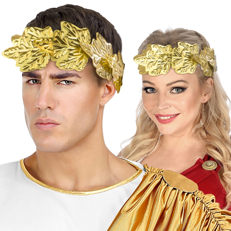 [WID4545R] Gold Laurel Wreath