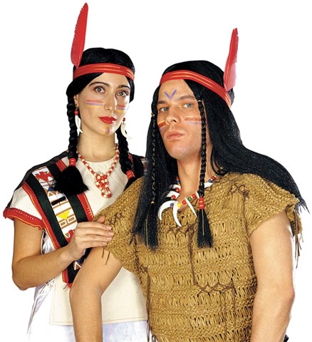 [WID6003D] Perücke im Indianer-Stil für Herren