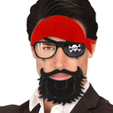 Lunettes Pirate avec barbe