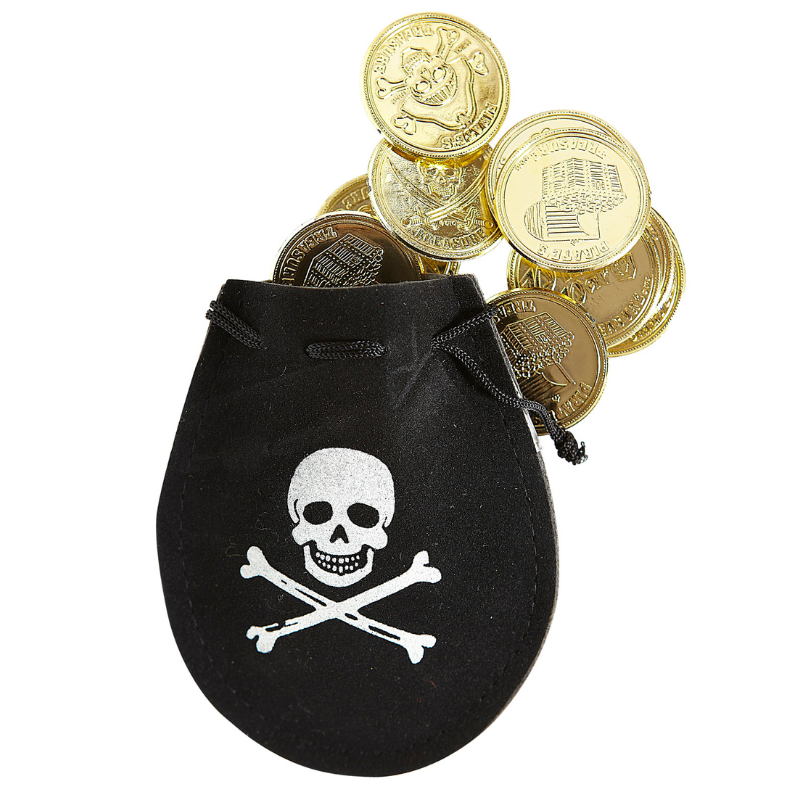 [WID30672] Bourse de Pirate avec Pièces