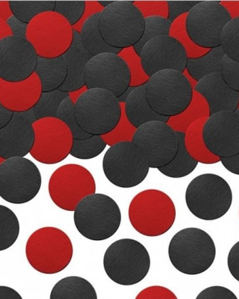 Confettis Rouges & Noirs