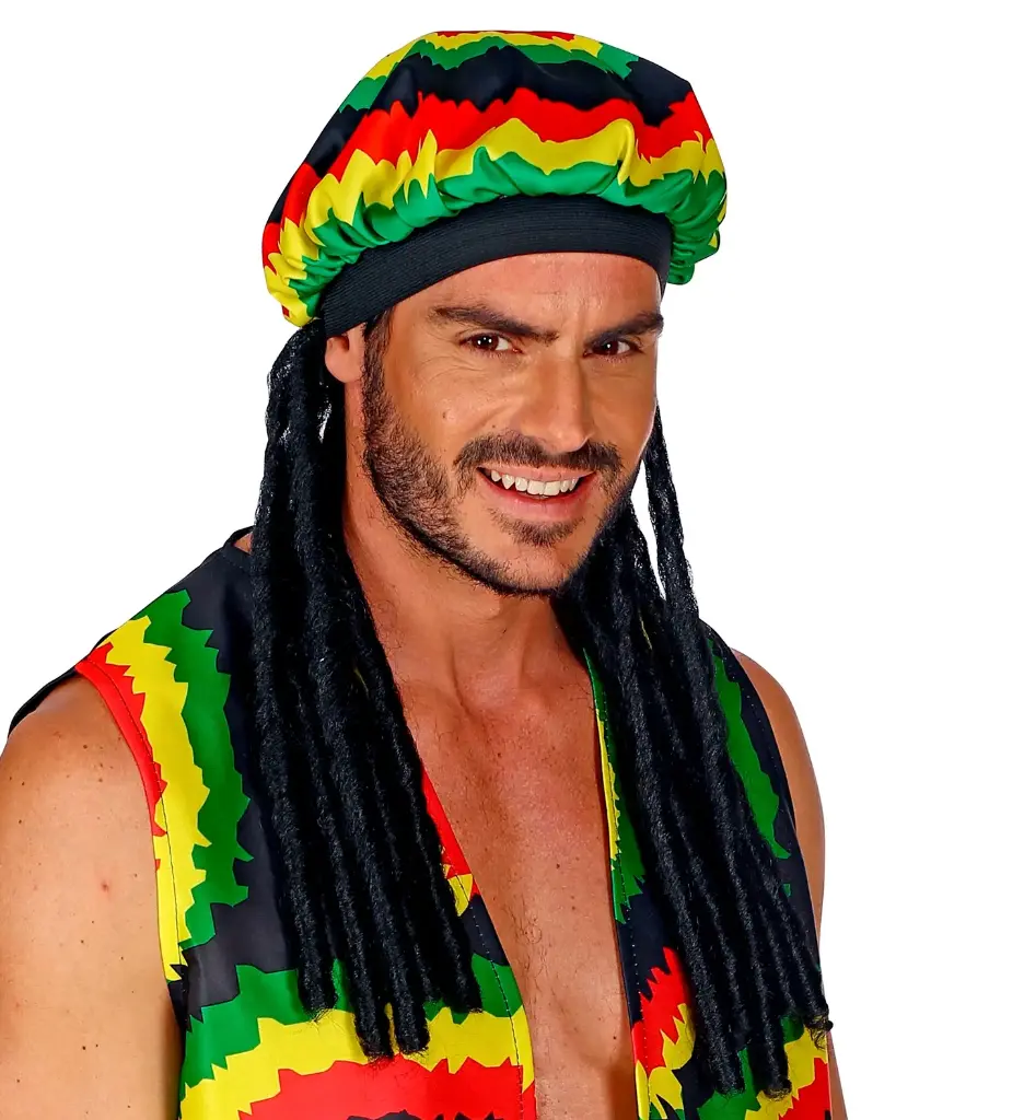 [WID01899] Bonnet Rasta avec dreadlocks
