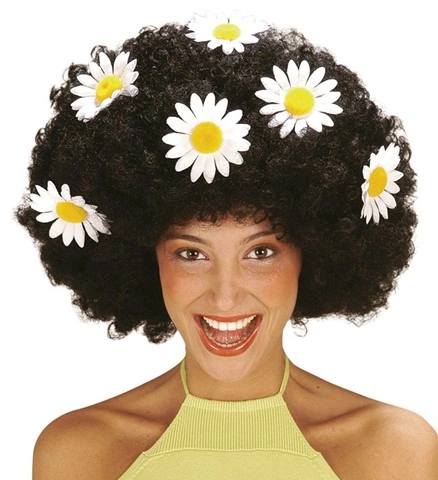 [WID6073D] Afroperücke mit Blumen