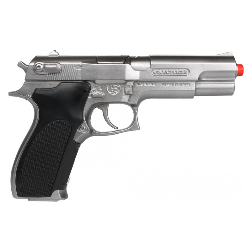 [GON3045/0] Polizeipistole aus Metall - 8 Schuss